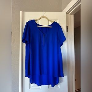 Torrid size 2 stunning blue blouse